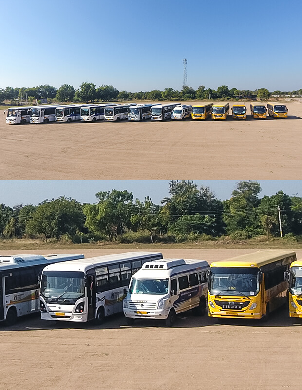 Sankalchand Patel University Transportation Buses